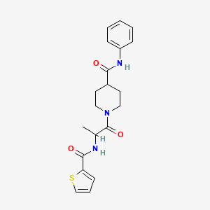N-phenyl-1-[2-(thiophene-2-carbonylamino)propanoyl]piperidine-4-carboxamide