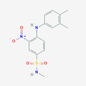 4-(3,4-dimethylanilino)-N-methyl-3-nitrobenzenesulfonamide