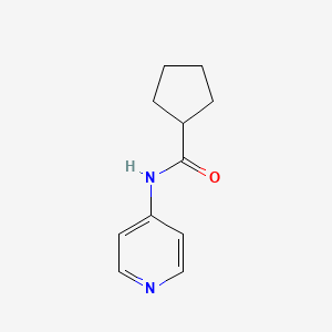 molecular formula C11H14N2O B7546808 N-(pyridin-4-yl)cyclopentanecarboxamide 