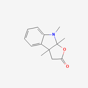 molecular formula C13H15NO2 B7546813 3a,4,8b-trimethyl-1H-furo[2,3-b]indol-2-one 