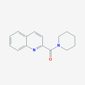 molecular formula C15H16N2O B7546881 Piperidino 2-quinolyl ketone 