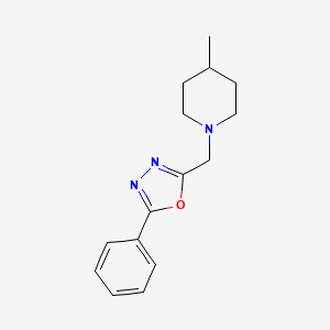 4-Methyl-1-[(5-phenyl-1,3,4-oxadiazol-2-yl)methyl]piperidine