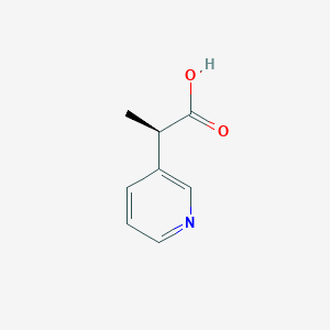 molecular formula C8H9NO2 B7546901 (2R)-2-(pyridin-3-yl)propanoic acid 