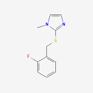 2-[(2-Fluorophenyl)methylsulfanyl]-1-methylimidazole