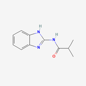 molecular formula C11H13N3O B7546948 Propionamide, N-(benzimidazol-2-yl)-2-methyl- 