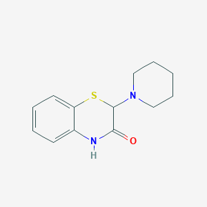 molecular formula C13H16N2OS B7546971 2-piperidin-1-yl-4H-1,4-benzothiazin-3-one 