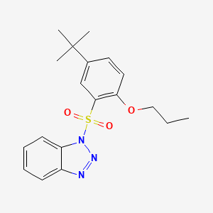 1-(5-Tert-butyl-2-propoxyphenyl)sulfonylbenzotriazole