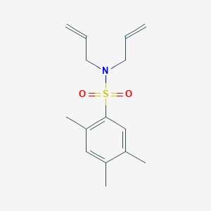 molecular formula C15H21NO2S B7547133 2,4,5-trimethyl-N,N-bis(prop-2-enyl)benzenesulfonamide 