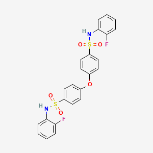 N-(2-fluorophenyl)-4-[4-[(2-fluorophenyl)sulfamoyl]phenoxy]benzenesulfonamide