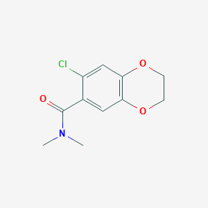 6-chloro-N,N-dimethyl-2,3-dihydro-1,4-benzodioxine-7-carboxamide