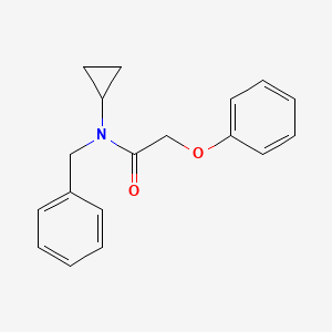 molecular formula C18H19NO2 B7547225 N-benzyl-N-cyclopropyl-2-phenoxyacetamide 