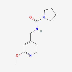 molecular formula C12H17N3O2 B7547236 N-[(2-methoxypyridin-4-yl)methyl]pyrrolidine-1-carboxamide 