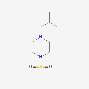 molecular formula C9H20N2O2S B7547346 1-(2-Methylpropyl)-4-methylsulfonylpiperazine 