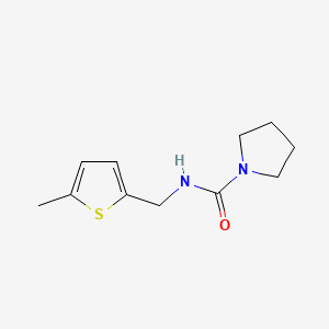 N-[(5-methylthiophen-2-yl)methyl]pyrrolidine-1-carboxamide