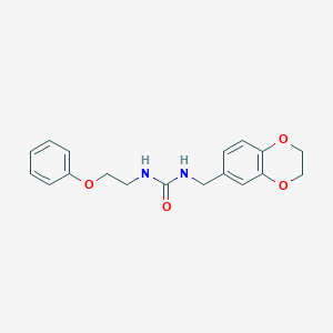 1-(2,3-Dihydro-1,4-benzodioxin-6-ylmethyl)-3-(2-phenoxyethyl)urea