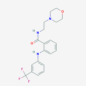 molecular formula C20H22F3N3O2 B7547396 N-(2-morpholin-4-ylethyl)-2-[3-(trifluoromethyl)anilino]benzamide 
