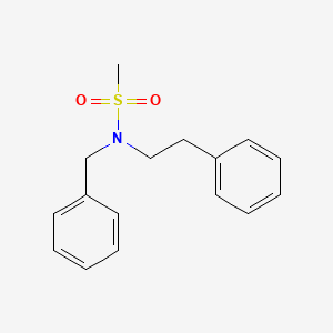 molecular formula C16H19NO2S B7547451 N-benzyl-N-(2-phenylethyl)methanesulfonamide 