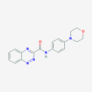 molecular formula C18H17N5O2 B7547471 N-(4-morpholin-4-ylphenyl)-1,2,4-benzotriazine-3-carboxamide 