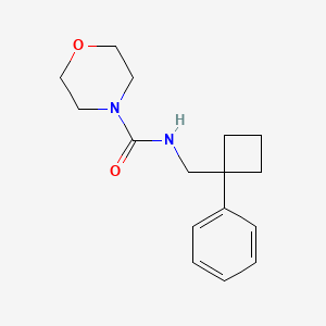 molecular formula C16H22N2O2 B7547488 N-[(1-phenylcyclobutyl)methyl]morpholine-4-carboxamide 