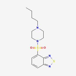 molecular formula C14H20N4O2S2 B7547501 4-(4-Butylpiperazin-1-yl)sulfonyl-2,1,3-benzothiadiazole 