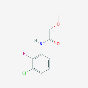 molecular formula C9H9ClFNO2 B7547526 N-(3-chloro-2-fluorophenyl)-2-methoxyacetamide 