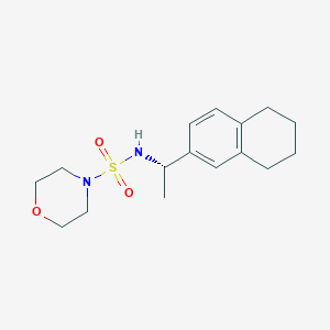 molecular formula C16H24N2O3S B7547570 N-[(1S)-1-(5,6,7,8-tetrahydronaphthalen-2-yl)ethyl]morpholine-4-sulfonamide 