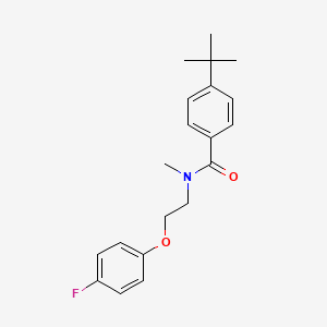 molecular formula C20H24FNO2 B7547598 4-tert-butyl-N-[2-(4-fluorophenoxy)ethyl]-N-methylbenzamide 