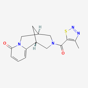 molecular formula C15H16N4O2S B7547616 (1R,9S)-11-(4-methylthiadiazole-5-carbonyl)-7,11-diazatricyclo[7.3.1.02,7]trideca-2,4-dien-6-one 