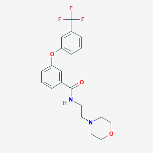 molecular formula C20H21F3N2O3 B7547647 N-(2-morpholin-4-ylethyl)-3-[3-(trifluoromethyl)phenoxy]benzamide 