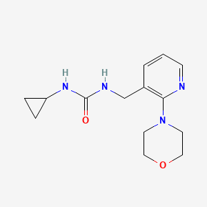 molecular formula C14H20N4O2 B7547706 1-Cyclopropyl-3-[(2-morpholin-4-ylpyridin-3-yl)methyl]urea 