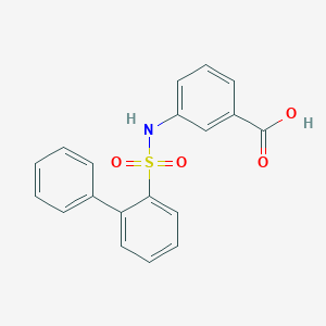 3-[(2-Phenylphenyl)sulfonylamino]benzoic acid