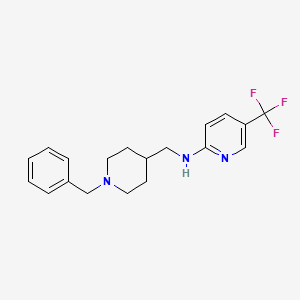 molecular formula C19H22F3N3 B7547923 N-((1-Benzylpiperidin-4-yl)methyl)-5-(trifluoromethyl)pyridin-2-amine 