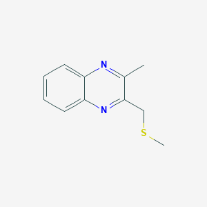 molecular formula C11H12N2S B7548091 2-Methyl-3-(methylsulfanylmethyl)quinoxaline 