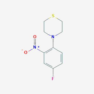 molecular formula C10H11FN2O2S B7548110 4-(4-Fluoro-2-nitrophenyl)thiomorpholine 