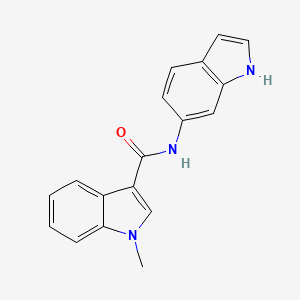 molecular formula C18H15N3O B7548153 N-(1H-indol-6-yl)-1-methyl-1H-indole-3-carboxamide 