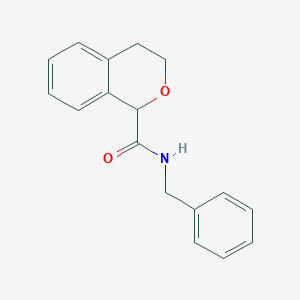 molecular formula C17H17NO2 B7548251 N-benzyl-3,4-dihydro-1H-isochromene-1-carboxamide 