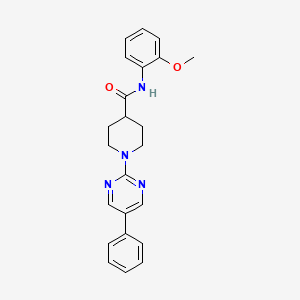 N-(2-methoxyphenyl)-1-(5-phenylpyrimidin-2-yl)piperidine-4-carboxamide