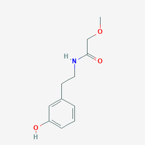 molecular formula C11H15NO3 B7548422 N-[2-(3-hydroxyphenyl)ethyl]-2-methoxyacetamide 