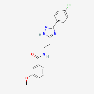 N-{2-[5-(4-Chlorophenyl)-1H-1,2,4-triazol-3-YL]ethyl}-3-methoxybenzamide