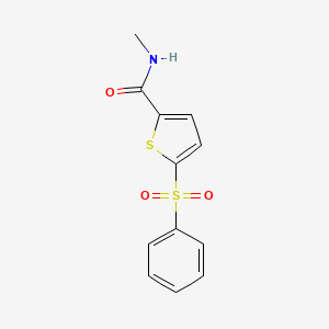 molecular formula C12H11NO3S2 B7548447 3-[3-methyl-4-(4-methylpiperidin-1-yl)isoxazolo[5,4-d]pyrimidin-6-yl]-N-[3-(methylthio)phenyl]propanamide 