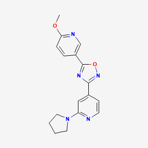 5-(6-Methoxy-3-pyridyl)-3-[2-(1-pyrrolidinyl)-4-pyridyl]-1,2,4-oxadiazole