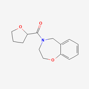 molecular formula C14H17NO3 B7548492 N-[2-(4-propylpiperazin-1-yl)ethyl]-3-(2-pyrrolidin-1-ylpyrimidin-5-yl)benzamide 