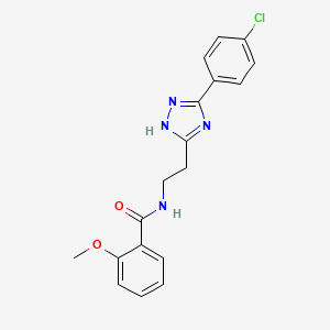 N-{2-[5-(4-Chlorophenyl)-1H-1,2,4-triazol-3-YL]ethyl}-2-methoxybenzamide