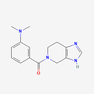 molecular formula C15H18N4O B7548533 N,N-dimethyl-3-(1,4,6,7-tetrahydro-5H-imidazo[4,5-c]pyridin-5-ylcarbonyl)aniline 