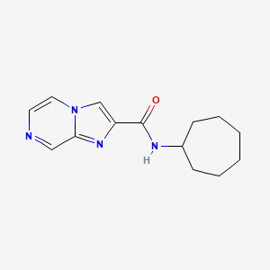 N-cycloheptylimidazo[1,2-a]pyrazine-2-carboxamide