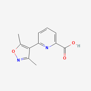 molecular formula C11H10N2O3 B7548609 6-(3,5-Dimethyl-1,2-oxazol-4-yl)pyridine-2-carboxylic acid 