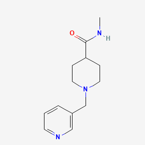 molecular formula C13H19N3O B7548752 N~4~-methyl-1-(3-pyridylmethyl)-4-piperidinecarboxamide 