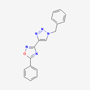 3-(1-benzyl-1H-1,2,3-triazol-4-yl)-5-phenyl-1,2,4-oxadiazole