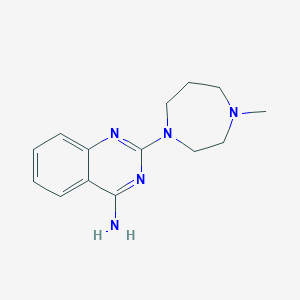 molecular formula C14H19N5 B7548819 2-(4-甲基-1,4-二氮杂环戊-1-基)喹唑啉-4-胺 