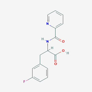 molecular formula C15H13FN2O3 B7548830 3-fluoro-N-(pyridin-2-ylcarbonyl)phenylalanine 